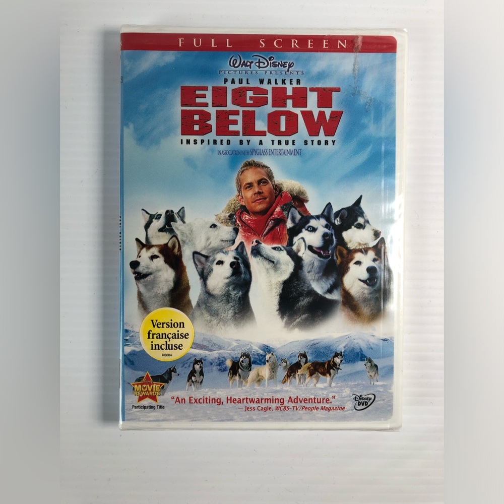 DVD Eight Below with Paul Walker